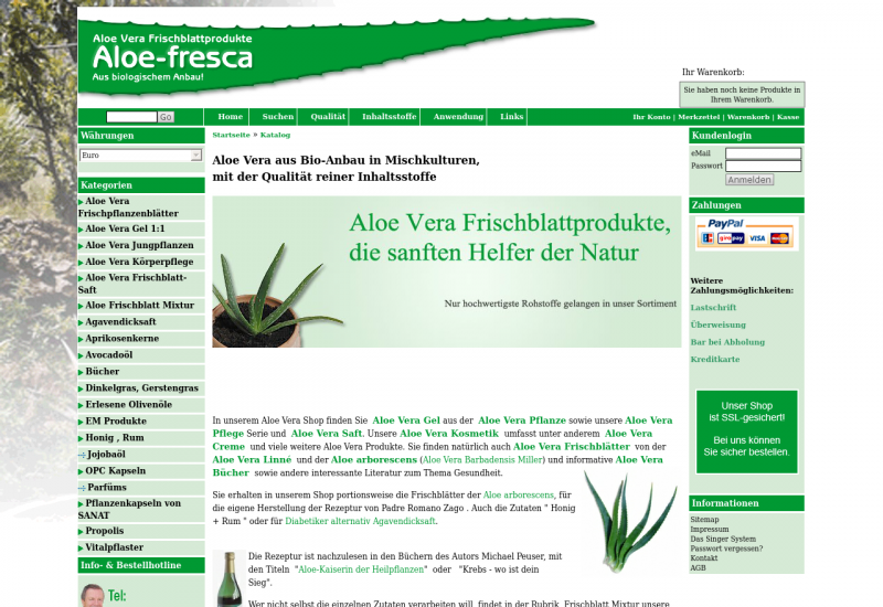 Aloe-fresca.de