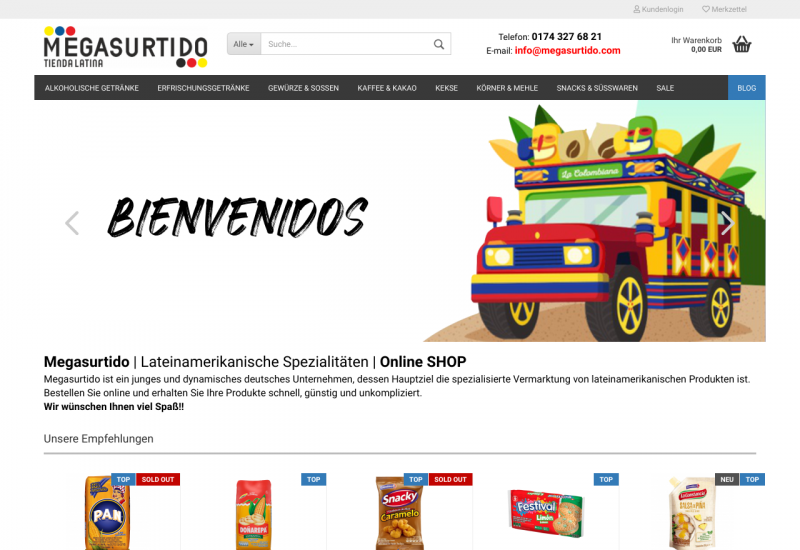 Megasurtido - Tienda Latina