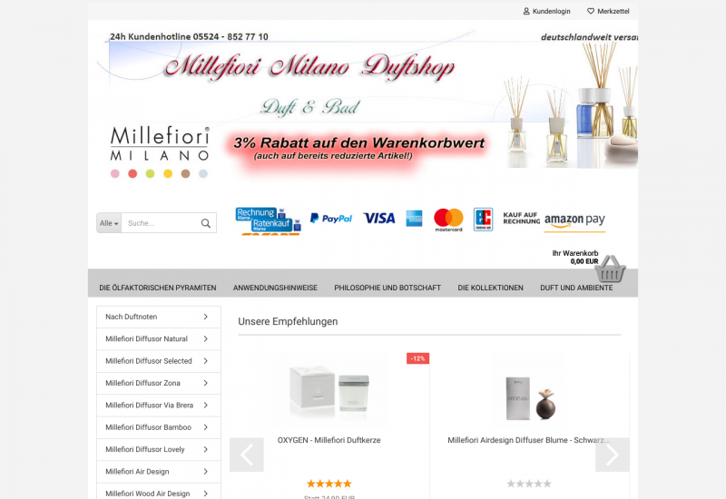 Millefiori Milano Duftshop