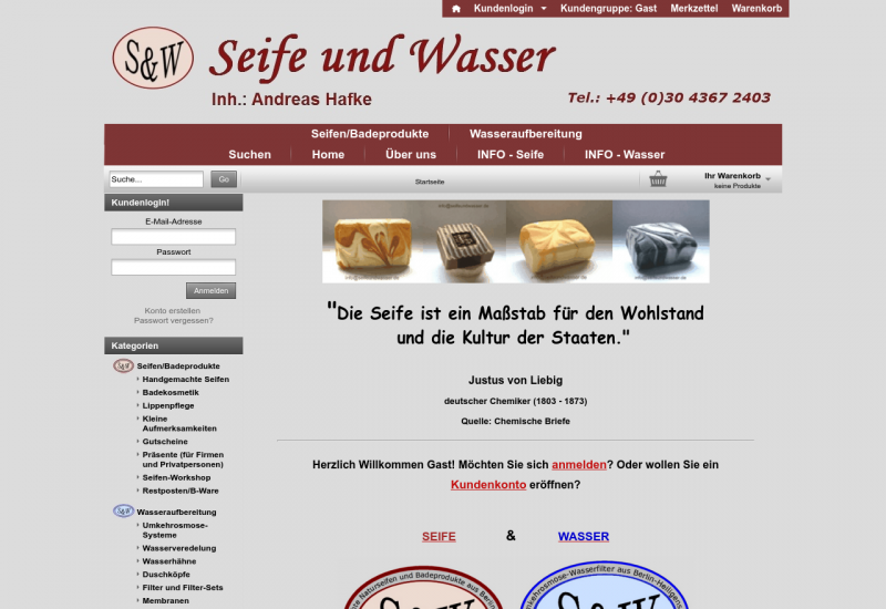 S&W - Seife und Wasser