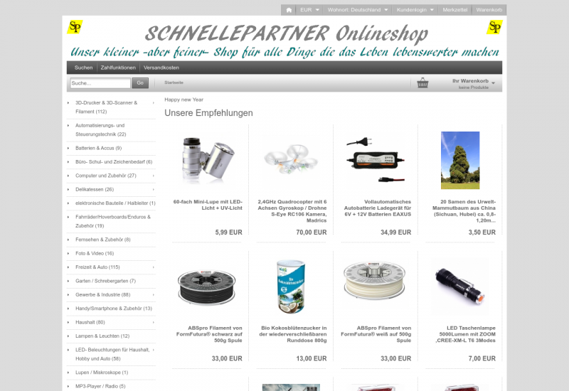 SCHNELLEPARTNER Onlineshop