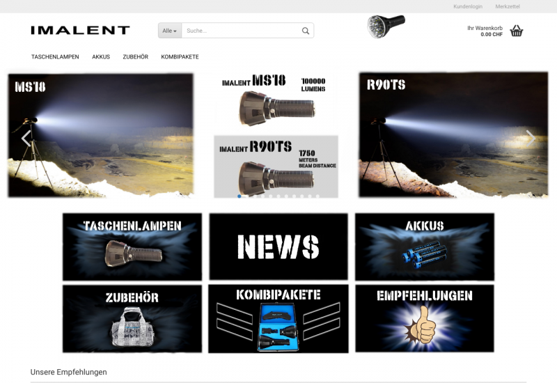 Imalent LED Lampen - Schweiz