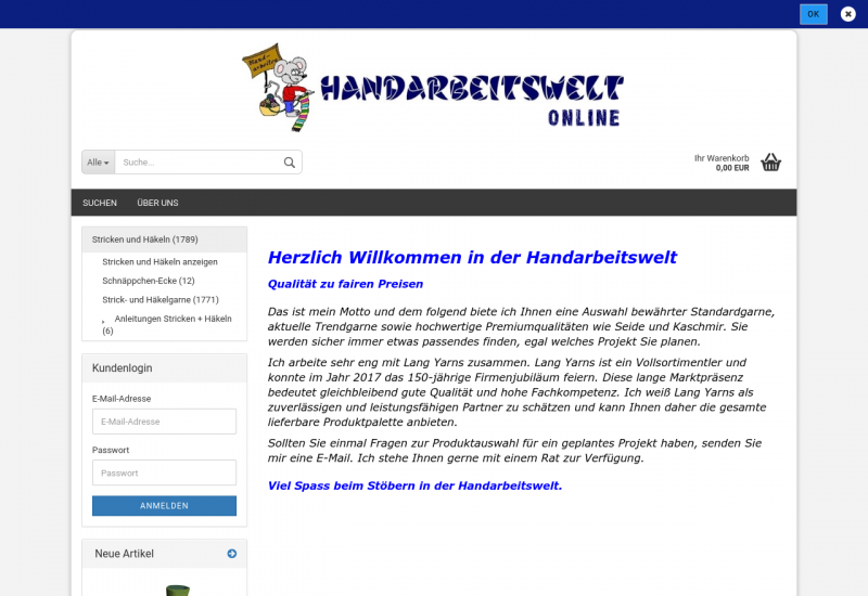 Handarbeitswelt Online